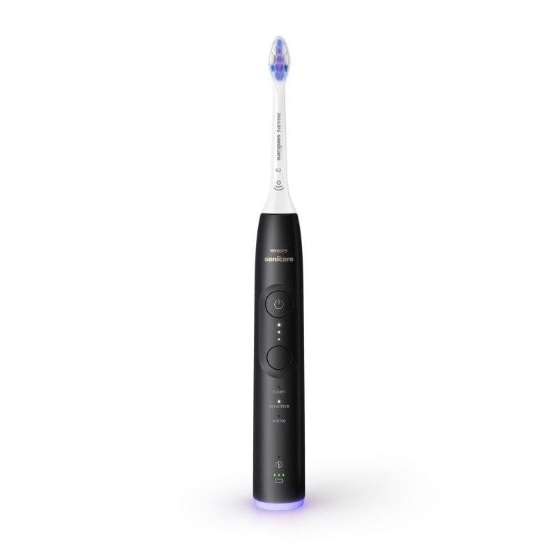 Detalle 2 de Cepillo dental sónico Philips 6500 HX7411/02 recargable Bluetooth, presión negra