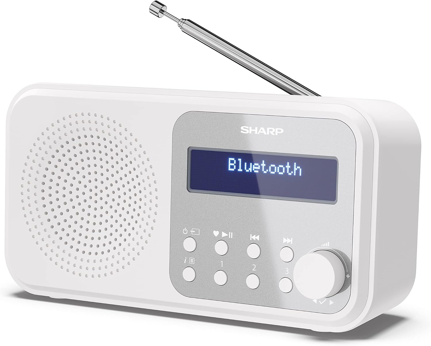 Detalle 2 de SHARP DR-P420(GN) Tragbares DAB+ Radio mit Bluetooth und Dual-Wecker – Aquamarine Green