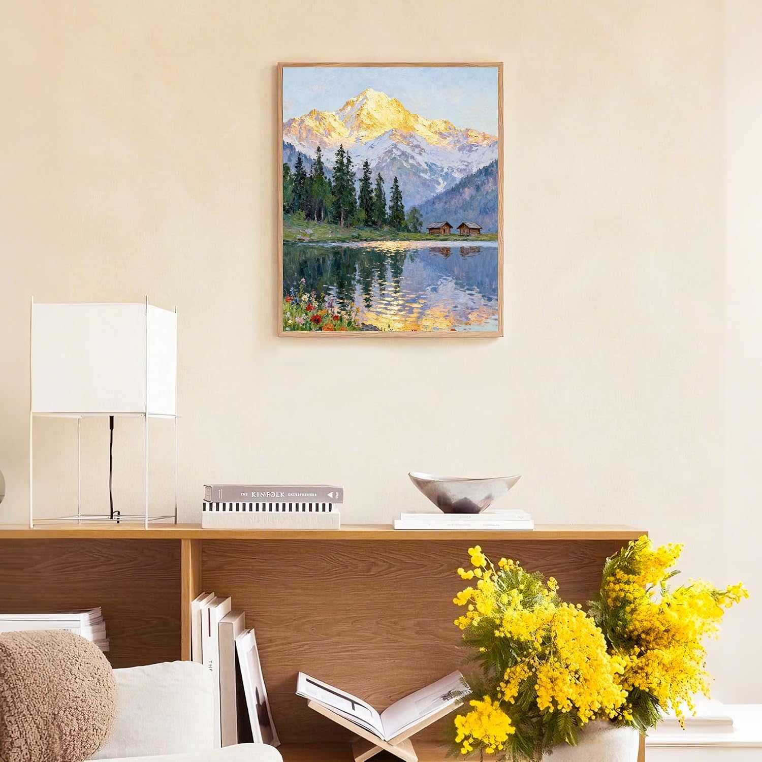 Detalle de NKVNKV Paint by Numbers Kit, 16 x 20 Inch Canvas