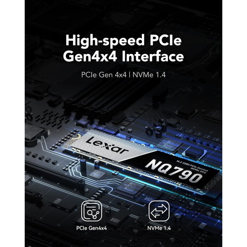 Thumbnail 3 de Lexar NQ790 2TB: SSD NVMe PCIe 4.0 M.2 Gen4 para trabajo intenso