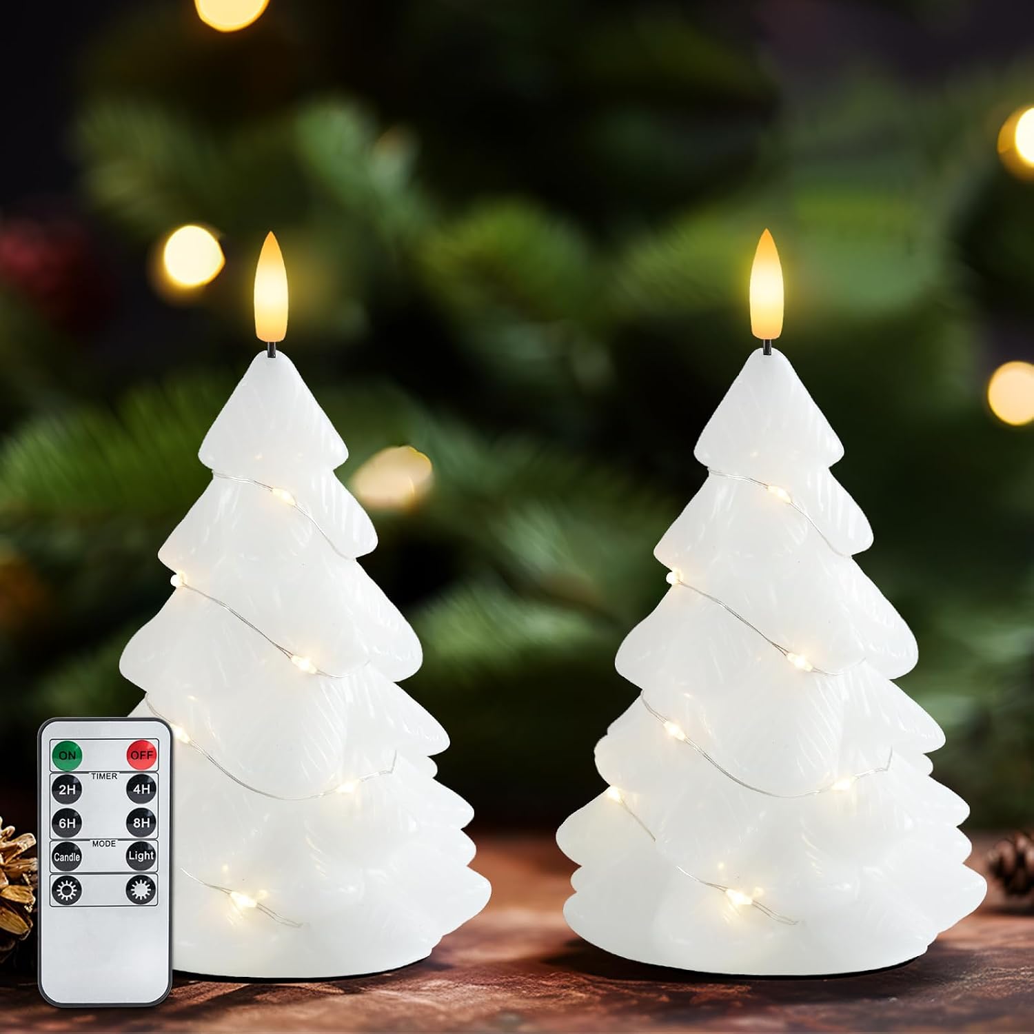 Detalle de Homemory Remote Flameless Battery Candle 2 Pack