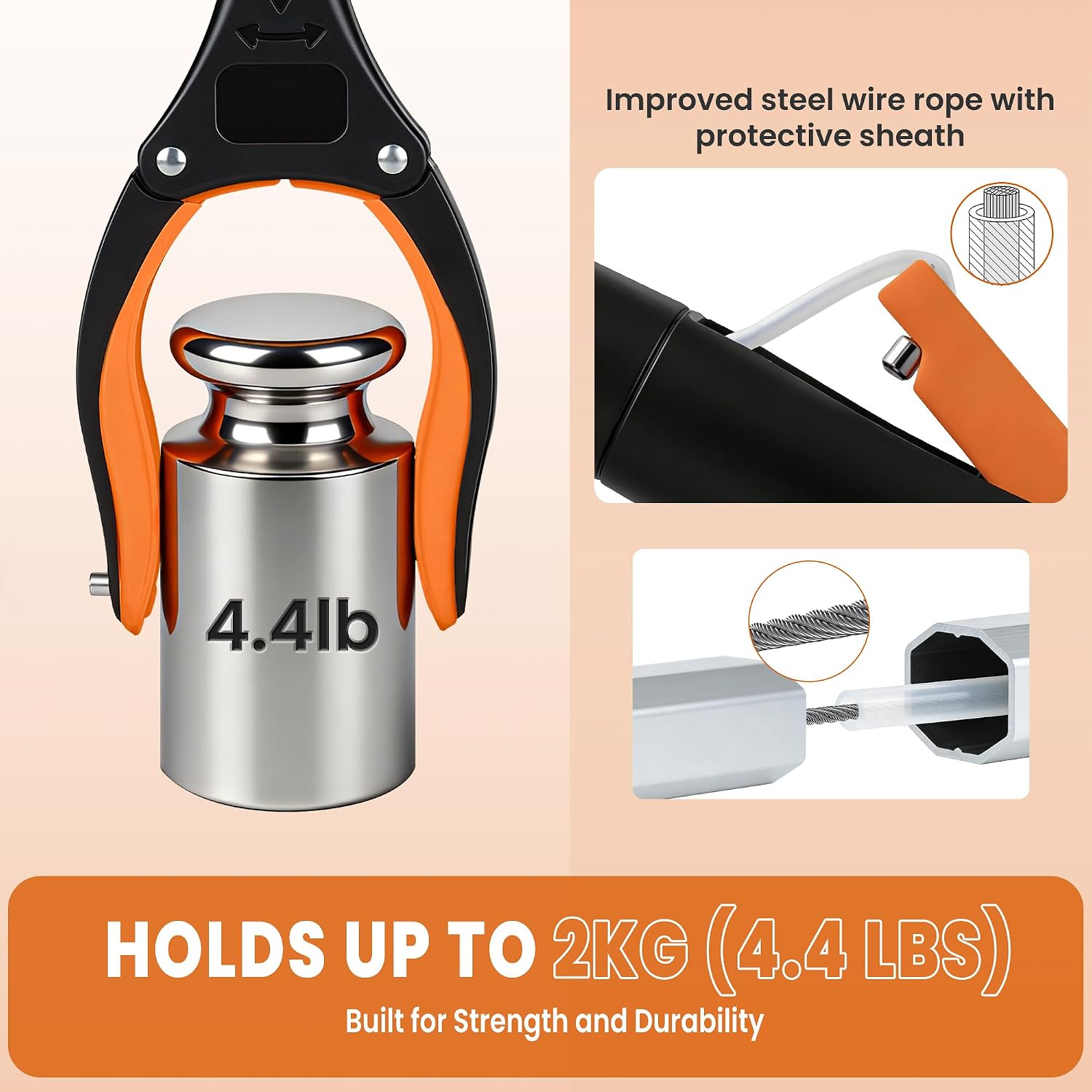 Thumbnail 3 de bemece 83 cm Folding Grabber Reacher, 360° Rotating Jaw and Magnetic Pickup