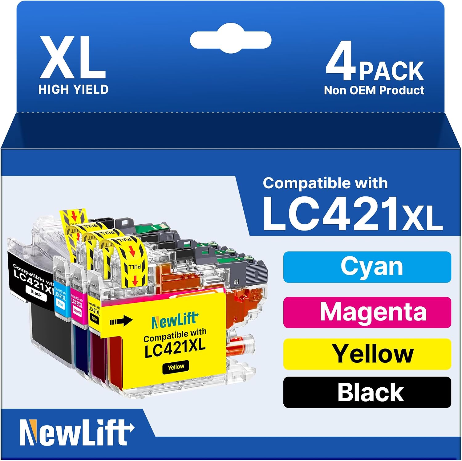Detalle de NewLift LC421XL 4er-Pack Tintenpatronen 🖨