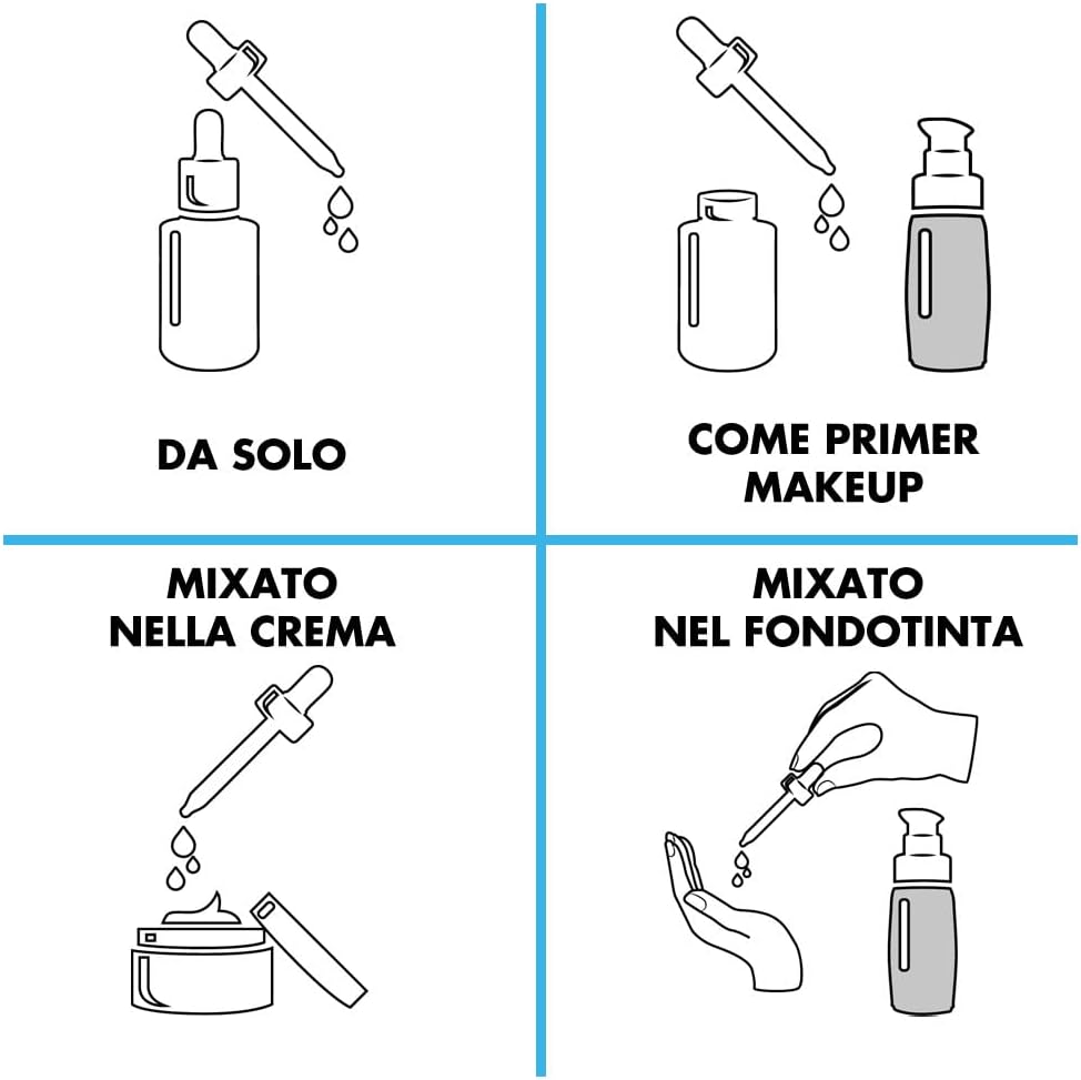 Detalle de Dermolab Siero Viso Acido Ialuronico Booster Antietà: lifting e idratazione profonda in una formula con Retinolo (30 ml)