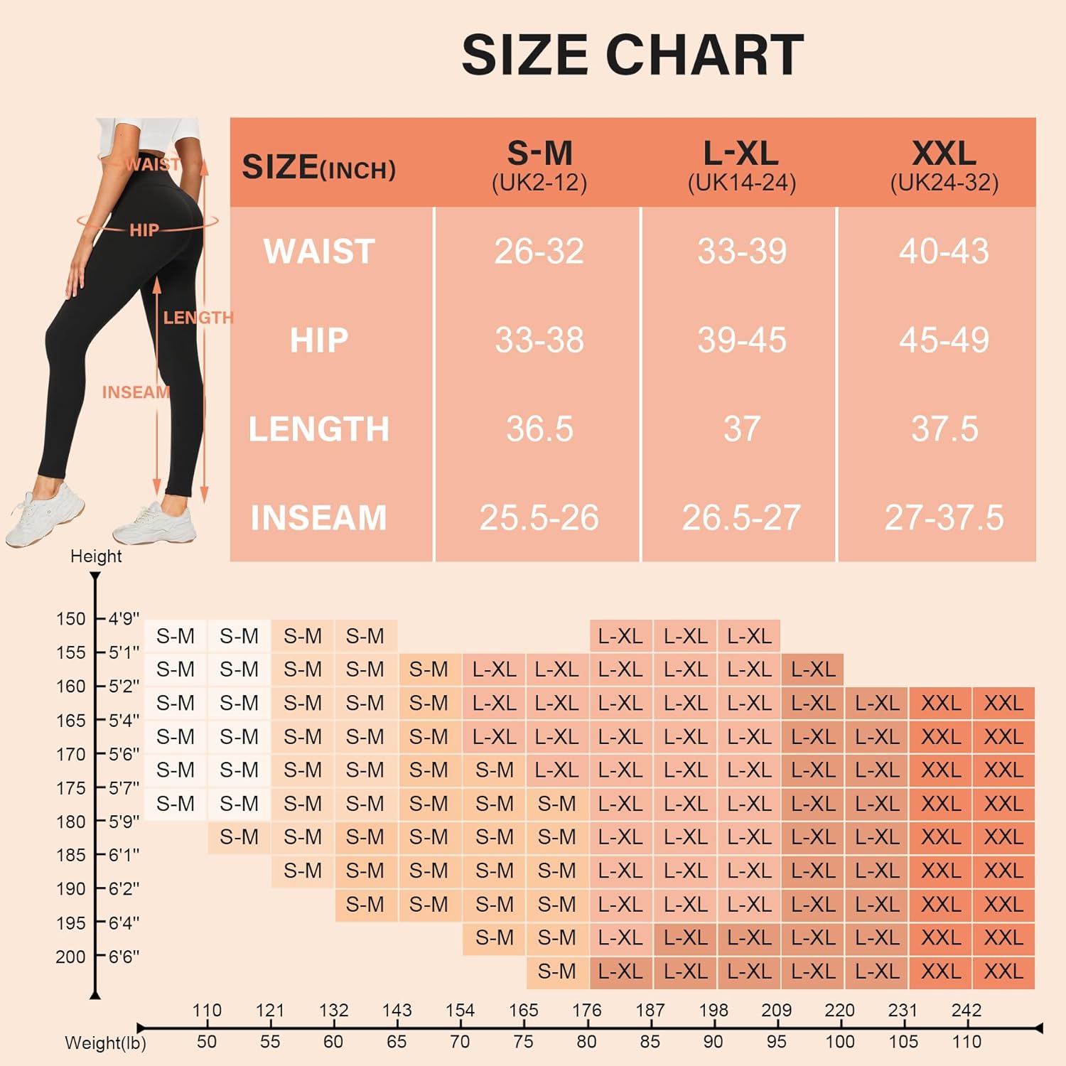 Thumbnail 6 de DDOBB High Waisted Leggings 3 Pack 🩳