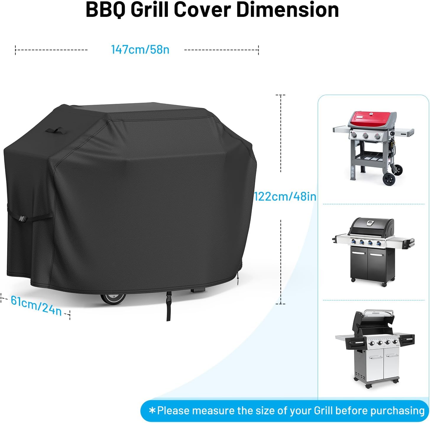Thumbnail 1 de Armorget Funda Impermeable para Barbacoa 147x61x122cm