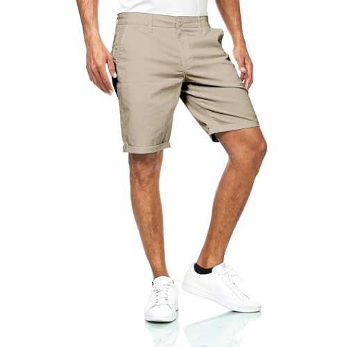 Thumbnail 2 de Smith & Solo Kurze Hosen Herren – Chino Shorts aus Baumwolle, Khakibraun (Größe 33)