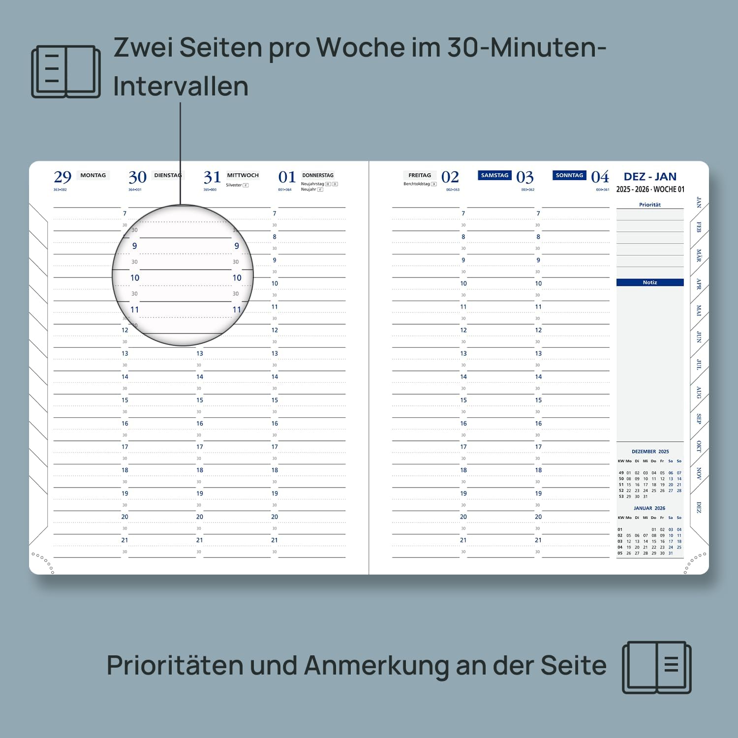 Thumbnail 2 de POPRUN Terminplaner A5+ 2026 📘
