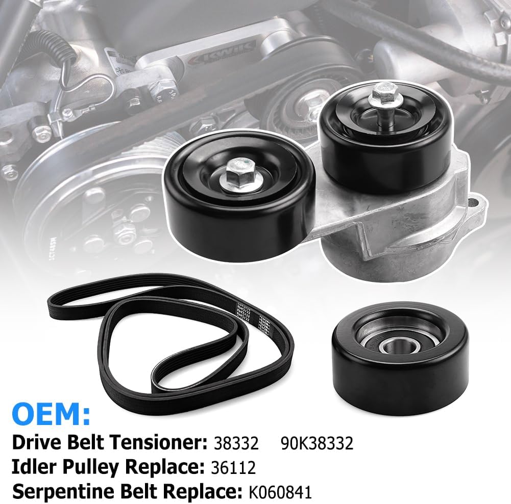 Detalle 1 de BIHEE Drive Belt Tensioner Kit 3-Piece