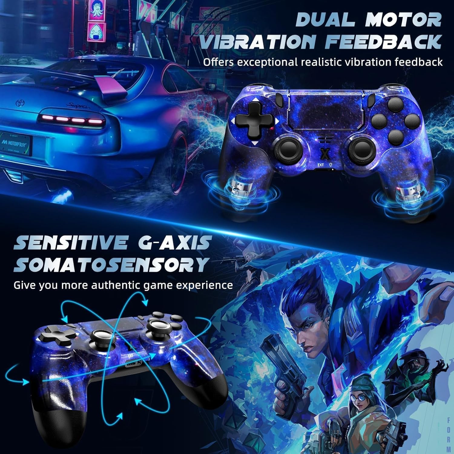 Detalle 2 de Glitfix Wireless Controller PS4