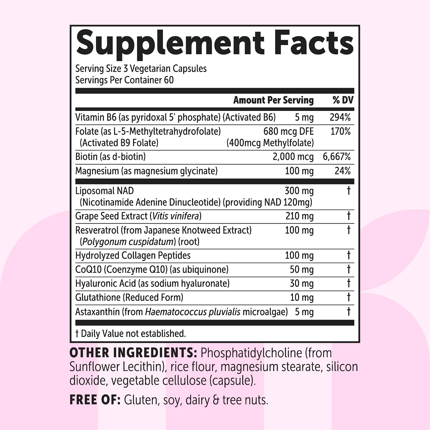 Thumbnail 6 de Micro Ingredients NAD+ Supplement, 180 Veggie Capsules