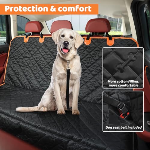 Detalle 2 de KYG Funda de asiento de coche para perro: protector impermeable y antideslizante para familias con mascotas