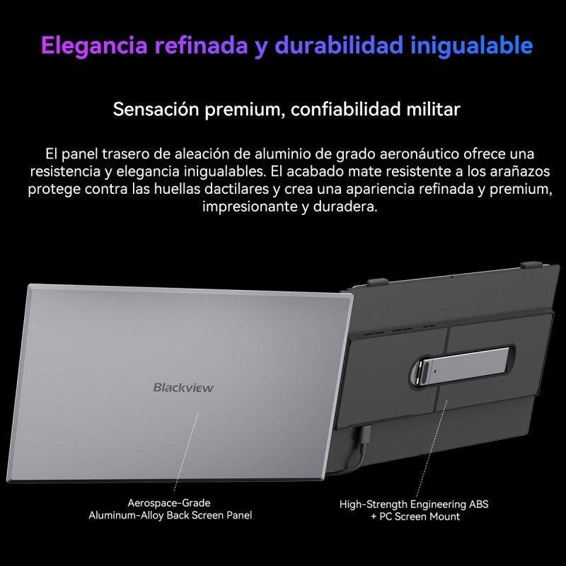 Detalle de Monitor Blackview 14" FullHD 60Hz IPS USB-C PD 100 W Altavoces