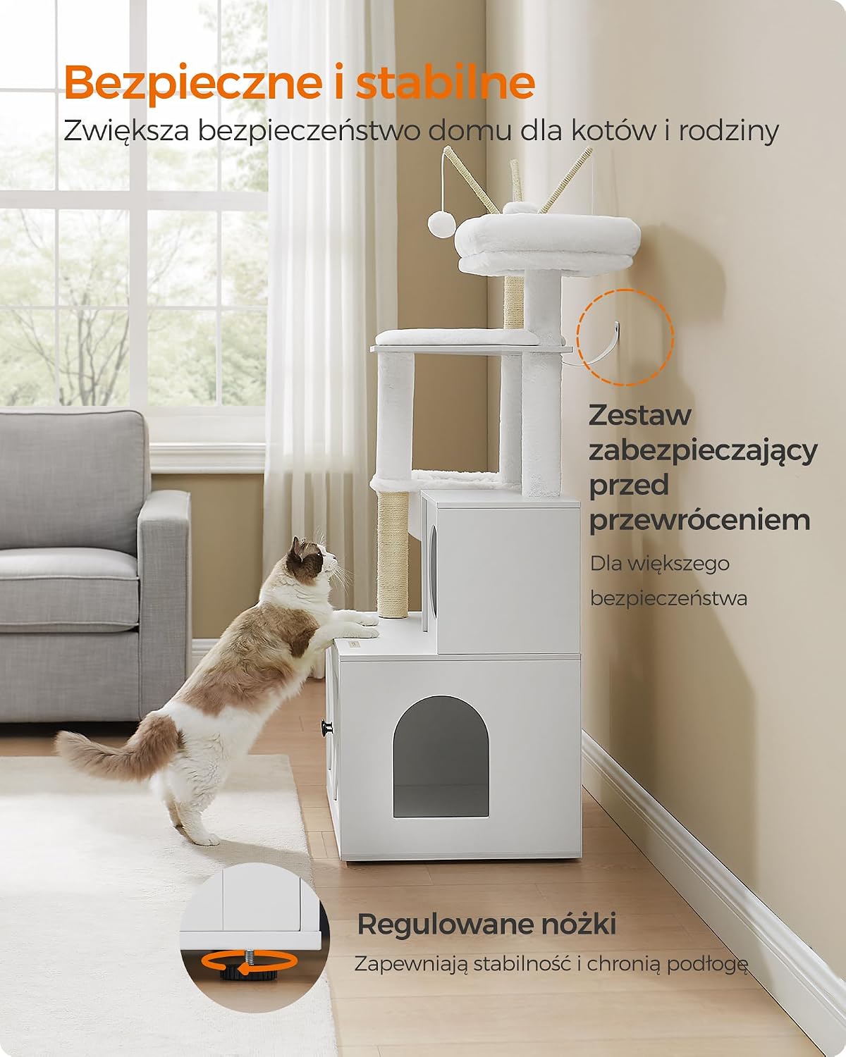 Thumbnail 6 de FEANDREA HAINS PCT113W01 – drapak z kuwetą, sizalowymi słupkami i legowiskiem