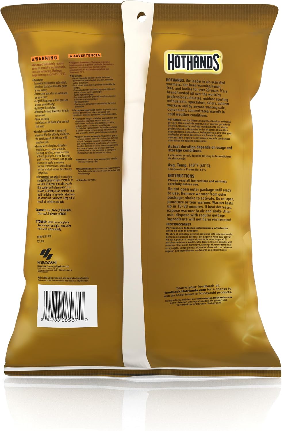 Thumbnail 2 de HotHands Body & Hand Super Warmers 18-Hour Heat