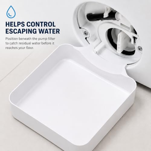 Thumbnail 1 de Washing Machine Filter Drain Tray 3-Piece Set for Front-Load Washers – White
