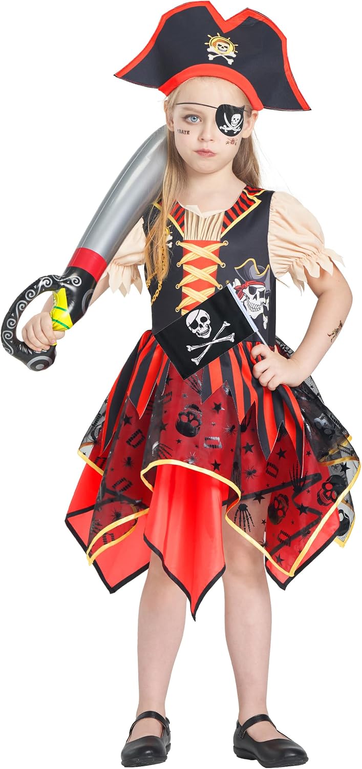 Thumbnail 1 de IKALI Girls Pirate Dress Up Set 3-10Y