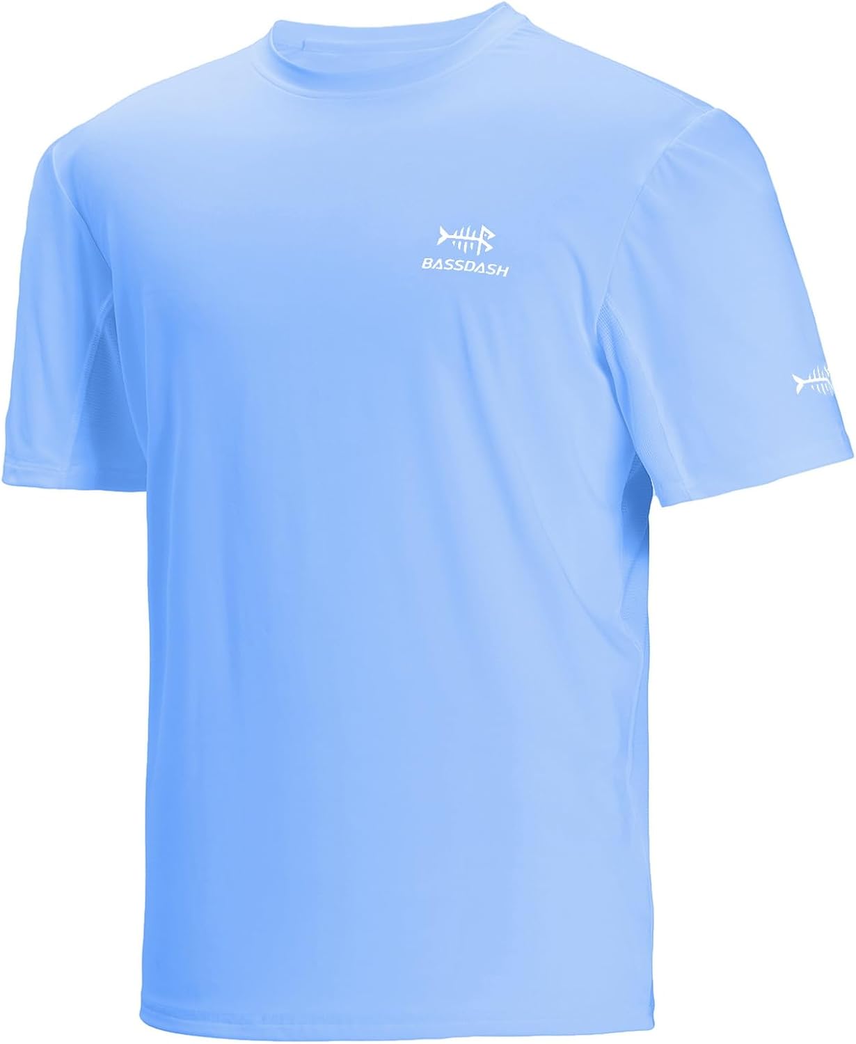 Detalle 2 de Bassdash – Maglietta da Uomo con Protezione Solare UPF 50+ e Silhouette ampia per pesca e outdoor