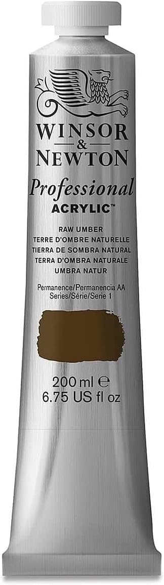Detalle de Winsor & Newton Professional Acrylfarbe Umbra Natur, 200 ml – Künstlerqualität