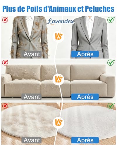 Thumbnail 4 de Gant Anti Poils Animaux Lavendex Forme Patte – Mini gant cuir pour chien et chat
