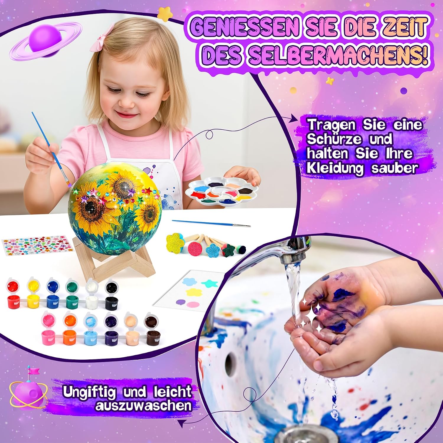Thumbnail 6 de Pourbibi Mondlampe Space Kit 13 cm 🌙