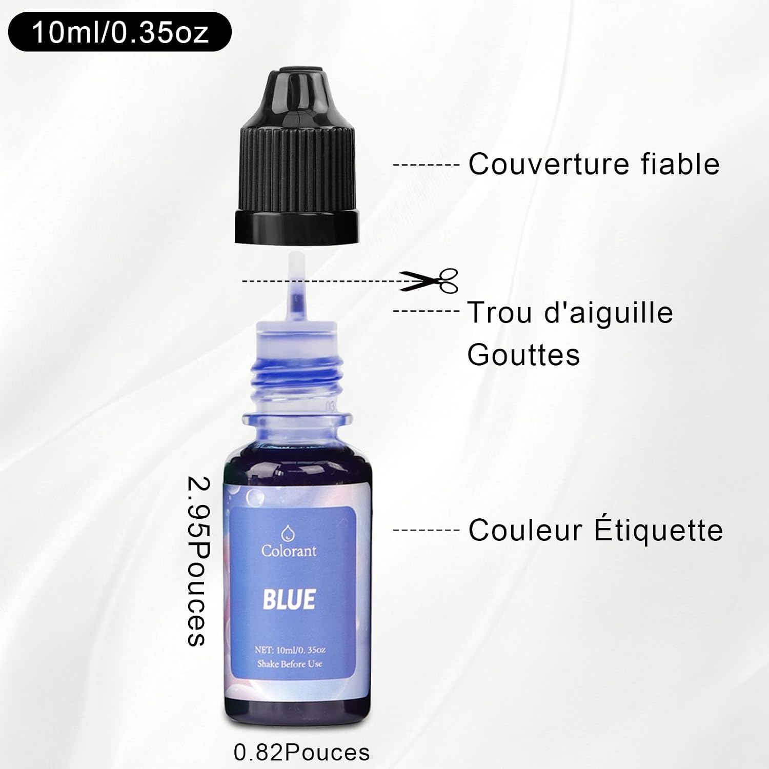 Detalle de DEWEL lot de 16 couleurs de savon liquide pour fabrication maison (savon, bombes de bain, slime)