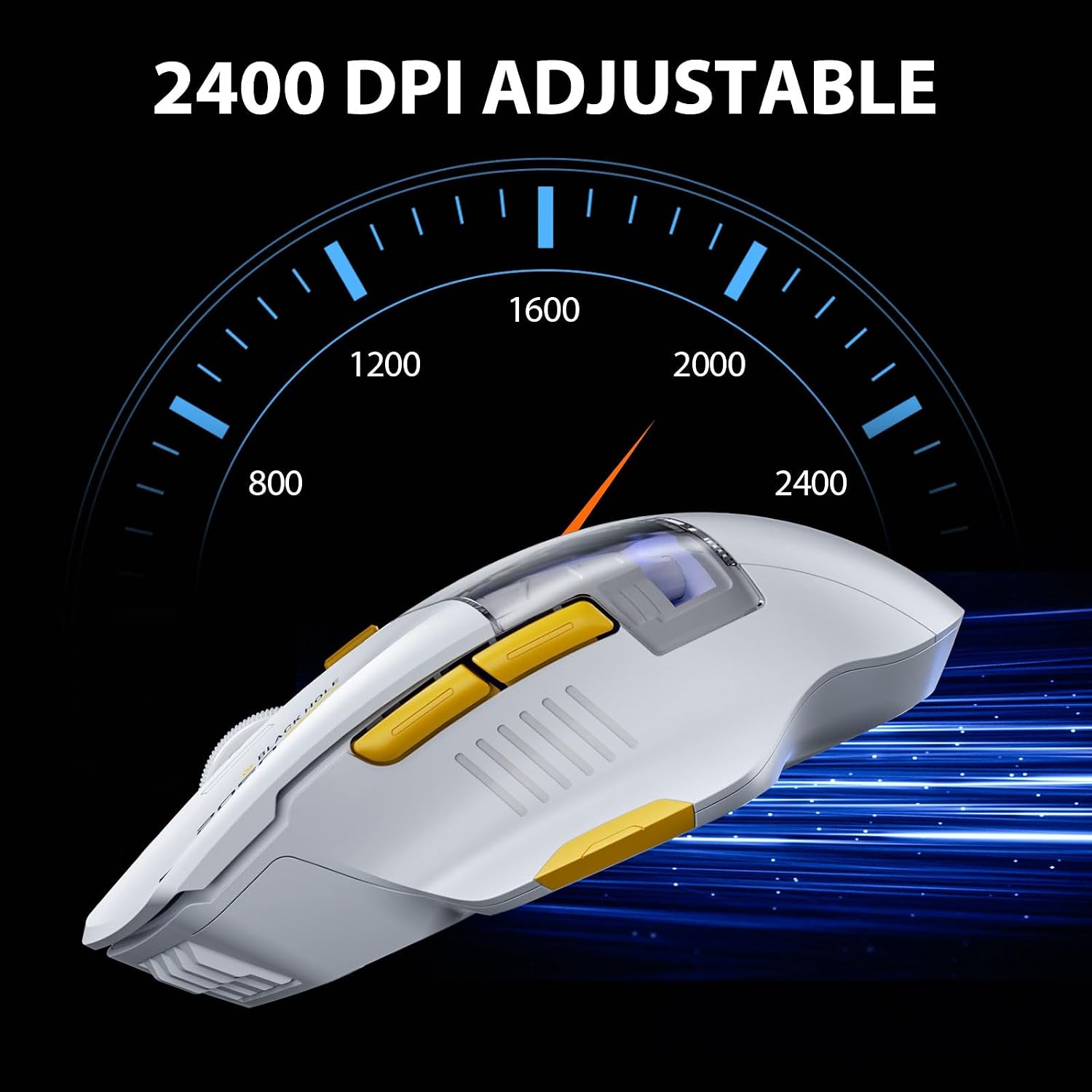 Thumbnail 5 de INPHIC A9 Explorer: Dual-Mode Bluetooth Mouse with 2400 DPI and Quiet Buttons