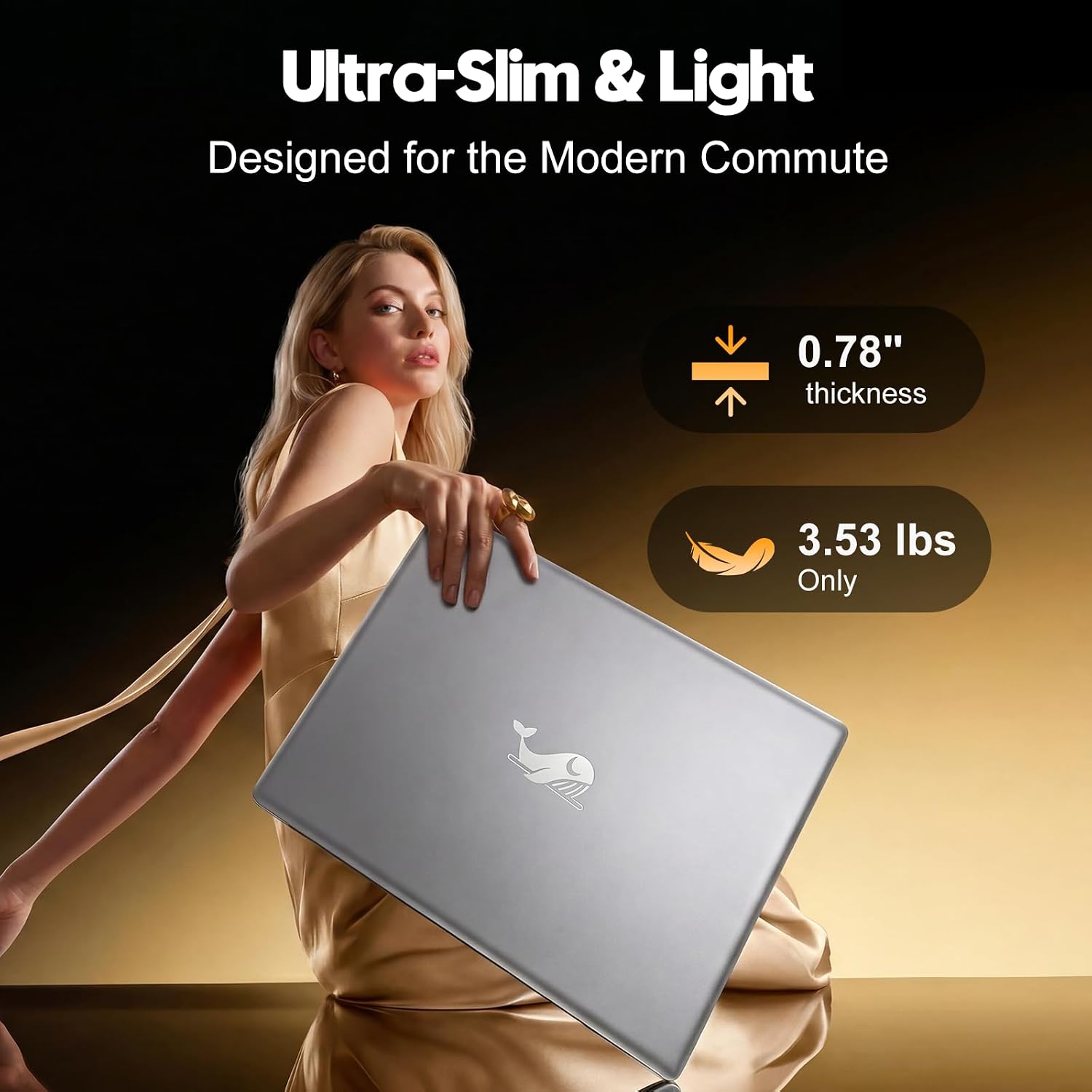 Detalle de HILLSUSU NY-18 15.6-Inch FHD Laptop, 16GB RAM, 512GB SSD