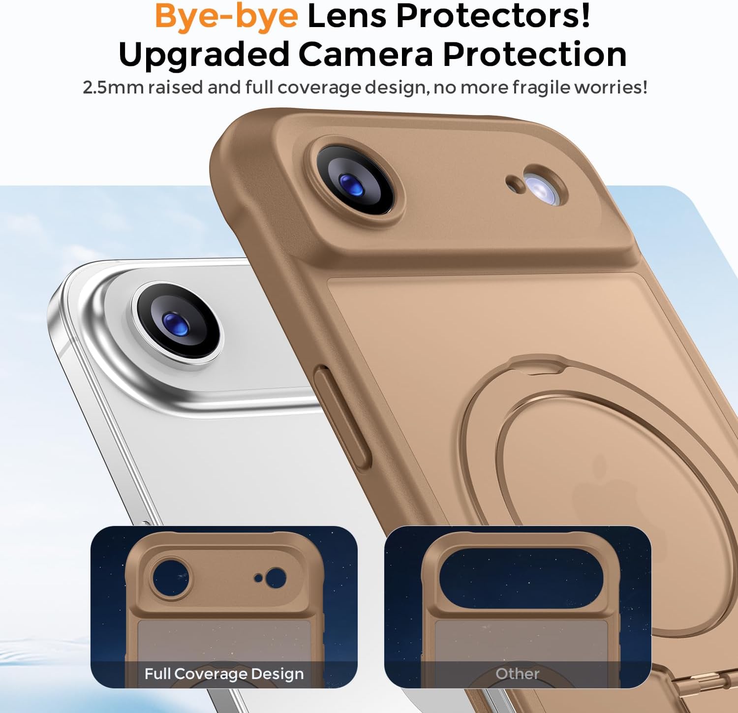 Detalle de MOCCA Design Case for iPhone 17 Pro Max with MagSafe and Invisible Magnetic Ring Stand