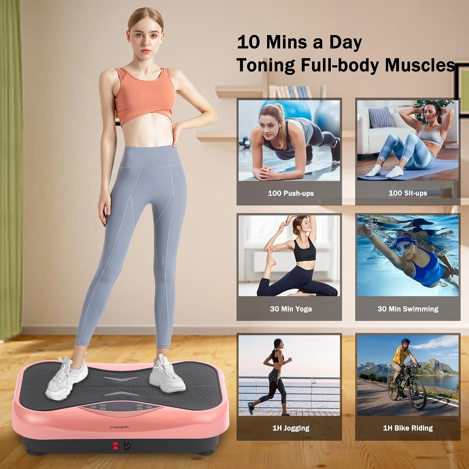 Detalle de Whole Body Vibration Plate 1-180 Speeds