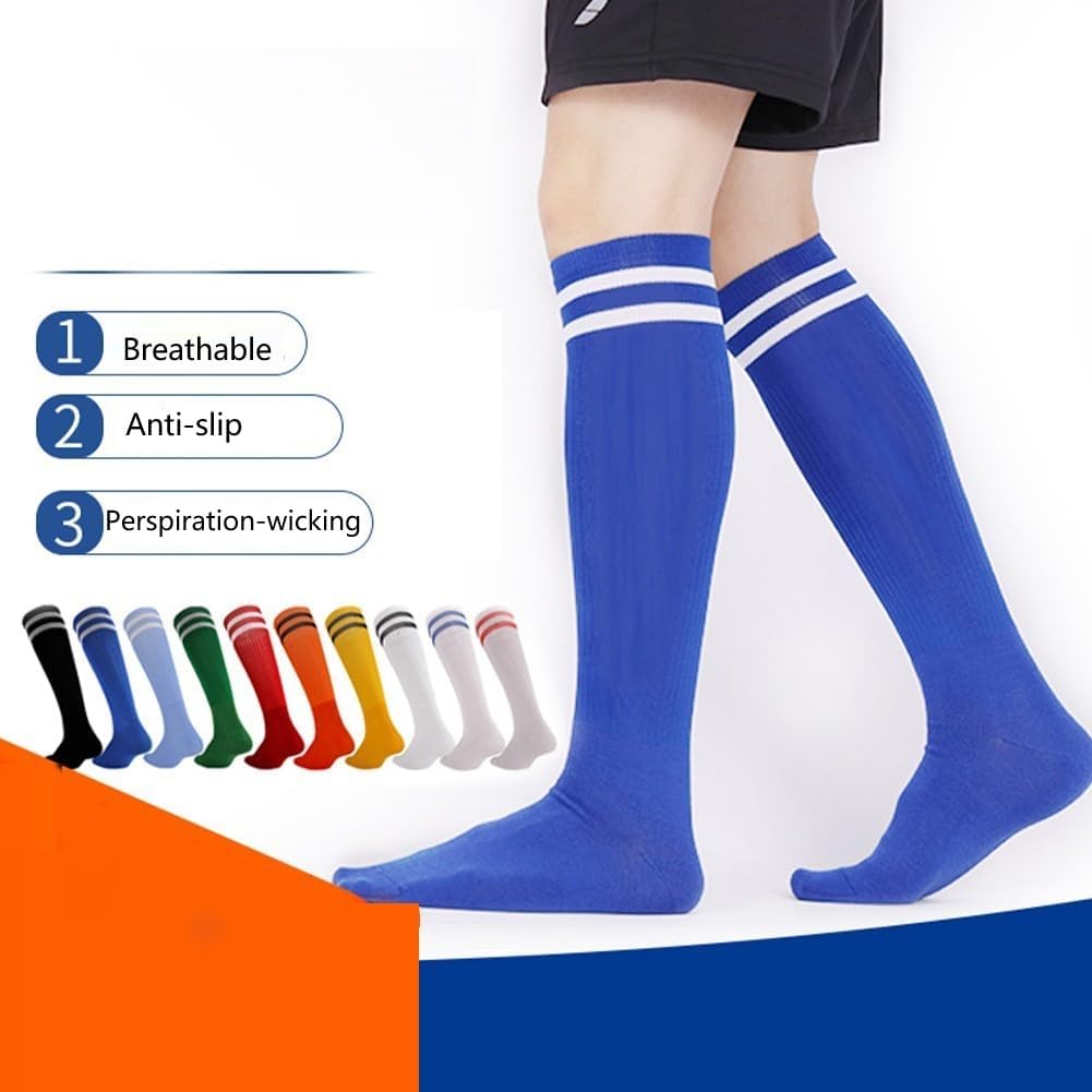 Thumbnail 3 de Chaussettes de football pour enfants HAGOT – 4 paires, antidérapantes et respirantes