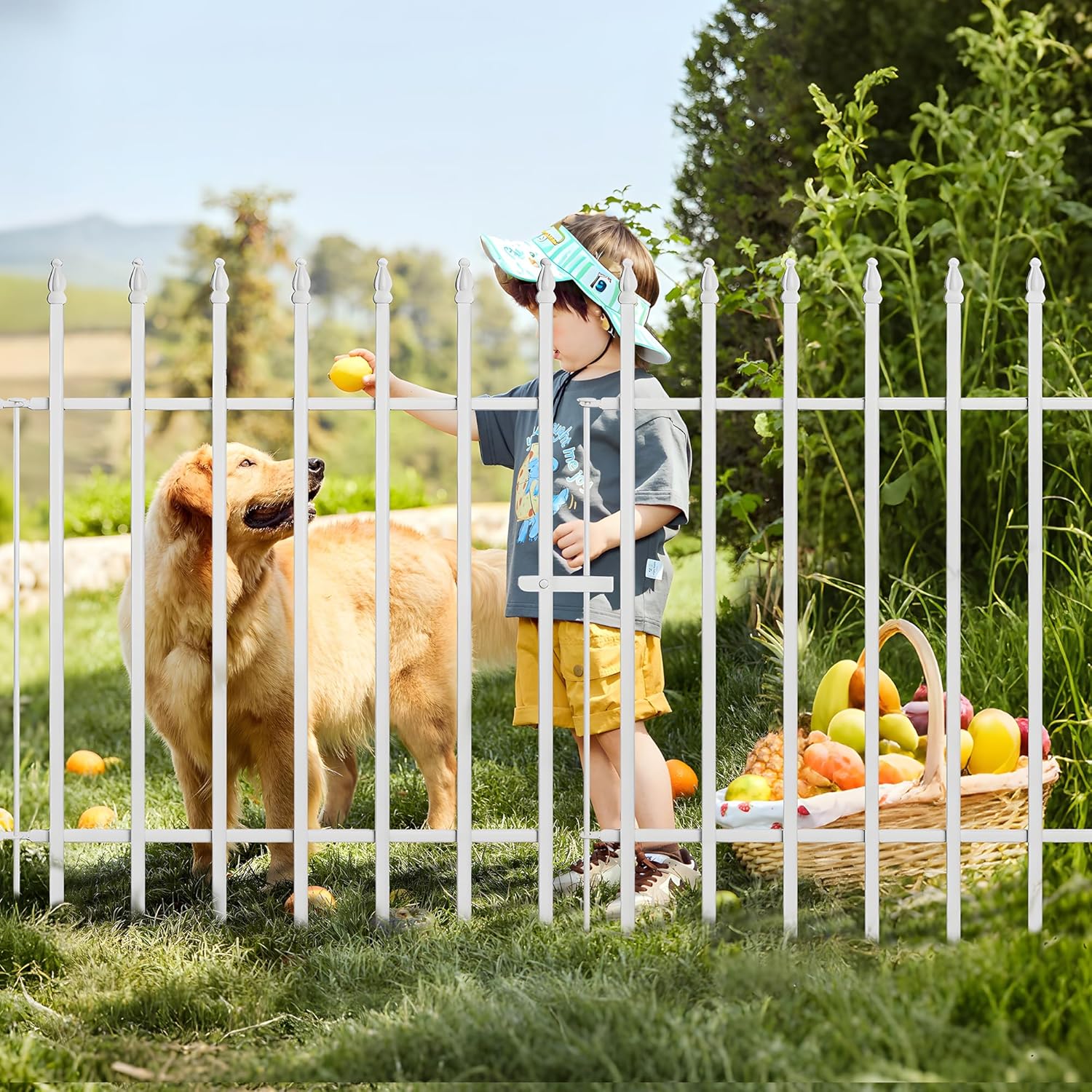 Thumbnail 5 de Thealyn Metal Decorative Garden Fence: 57cm Wide x 45cm High, 5 Panels (2.8m total) for Flower Beds and Path Edges
