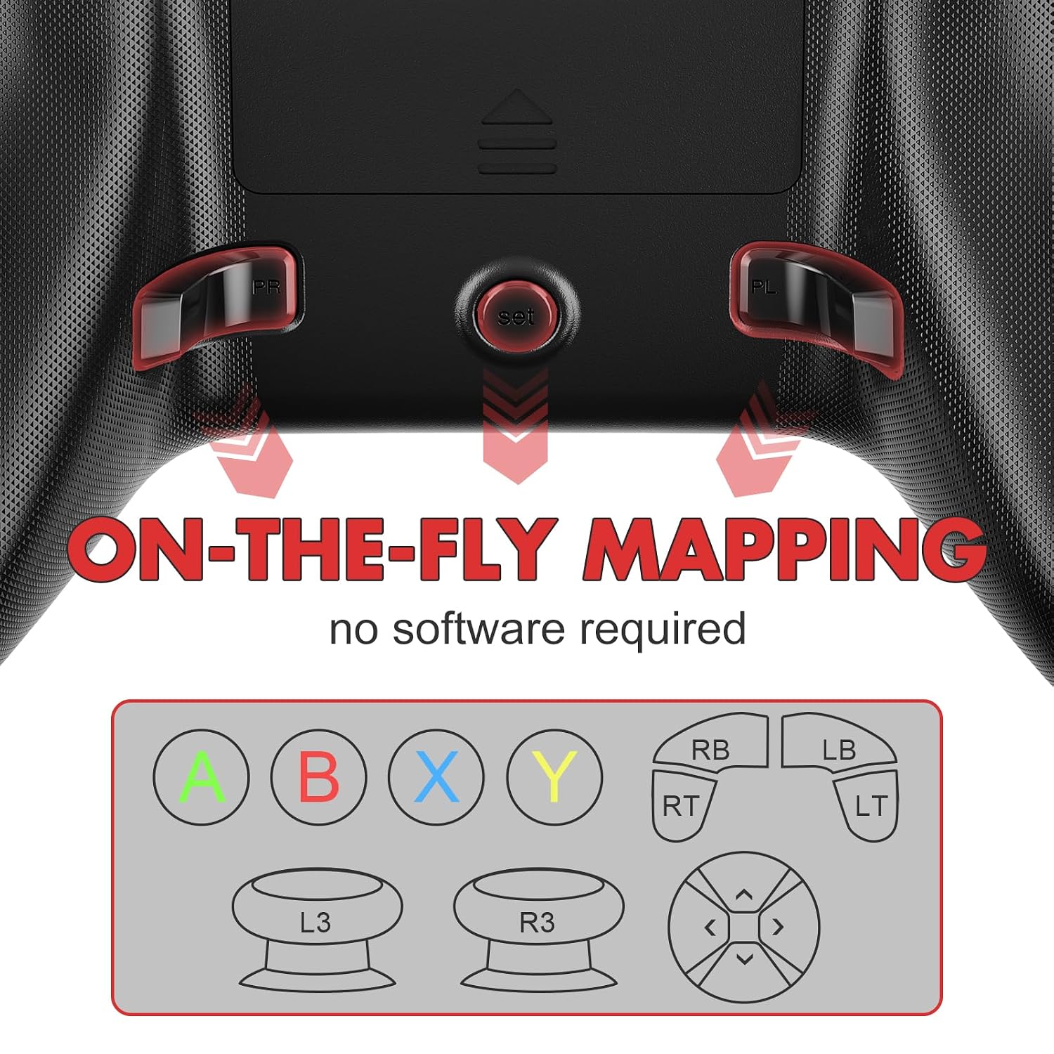 Detalle de Lapezei Wireless Controller für Xbox Series S/X – Vielseitiger Gamepad mit Macro, Turbo, Rücktasten und 3,5 mm Kopfhöreranschluss