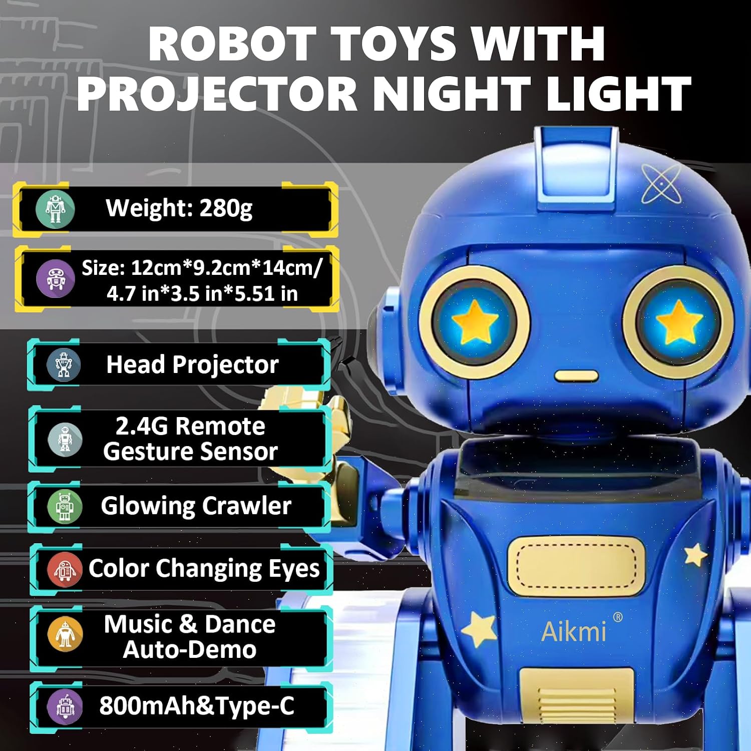 Thumbnail 2 de Aikmi Robot Juguetes para Niños 5-7 Años Recargable