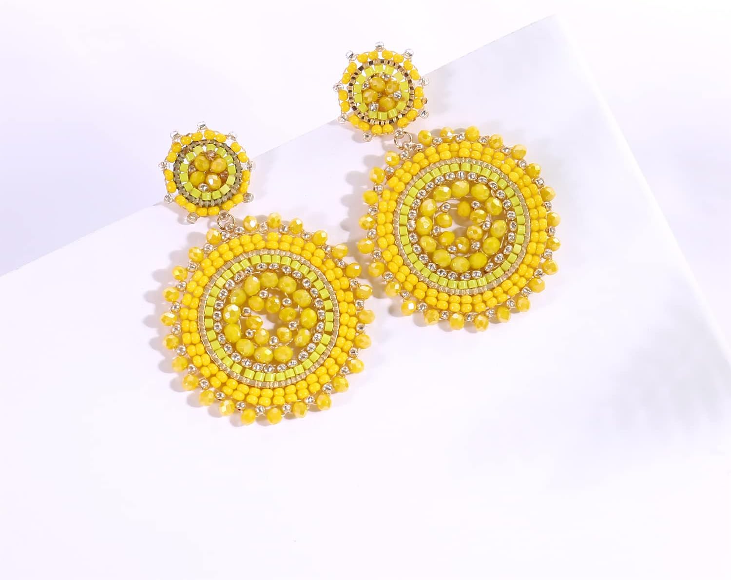 Thumbnail 4 de Damen Damen-Perlenohrringe Rocailles Statement