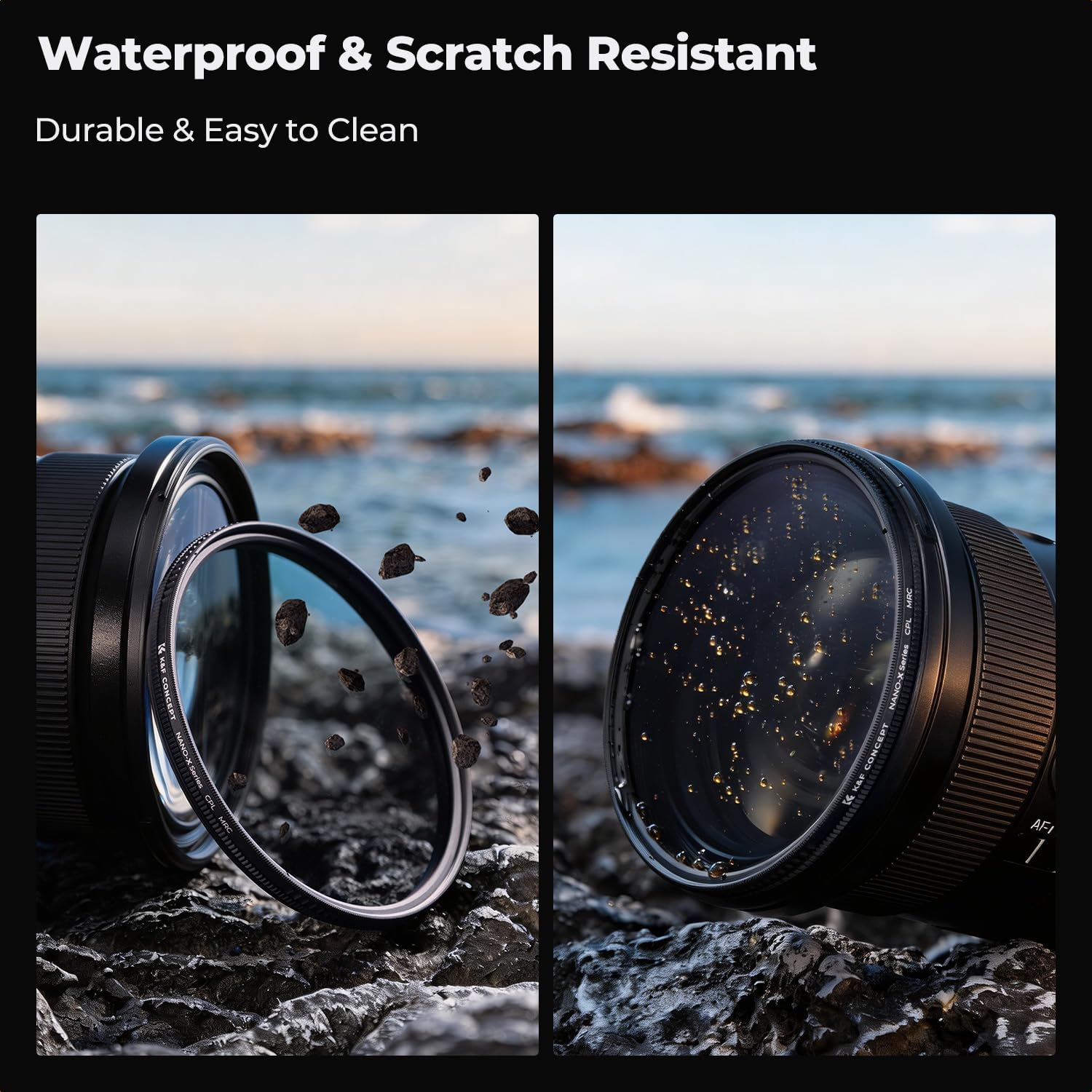 Thumbnail 5 de K&F Concept 58mm CPL Filter (28-Layer MRC Nano-X) – Slim Circular Polariser for UK shooters