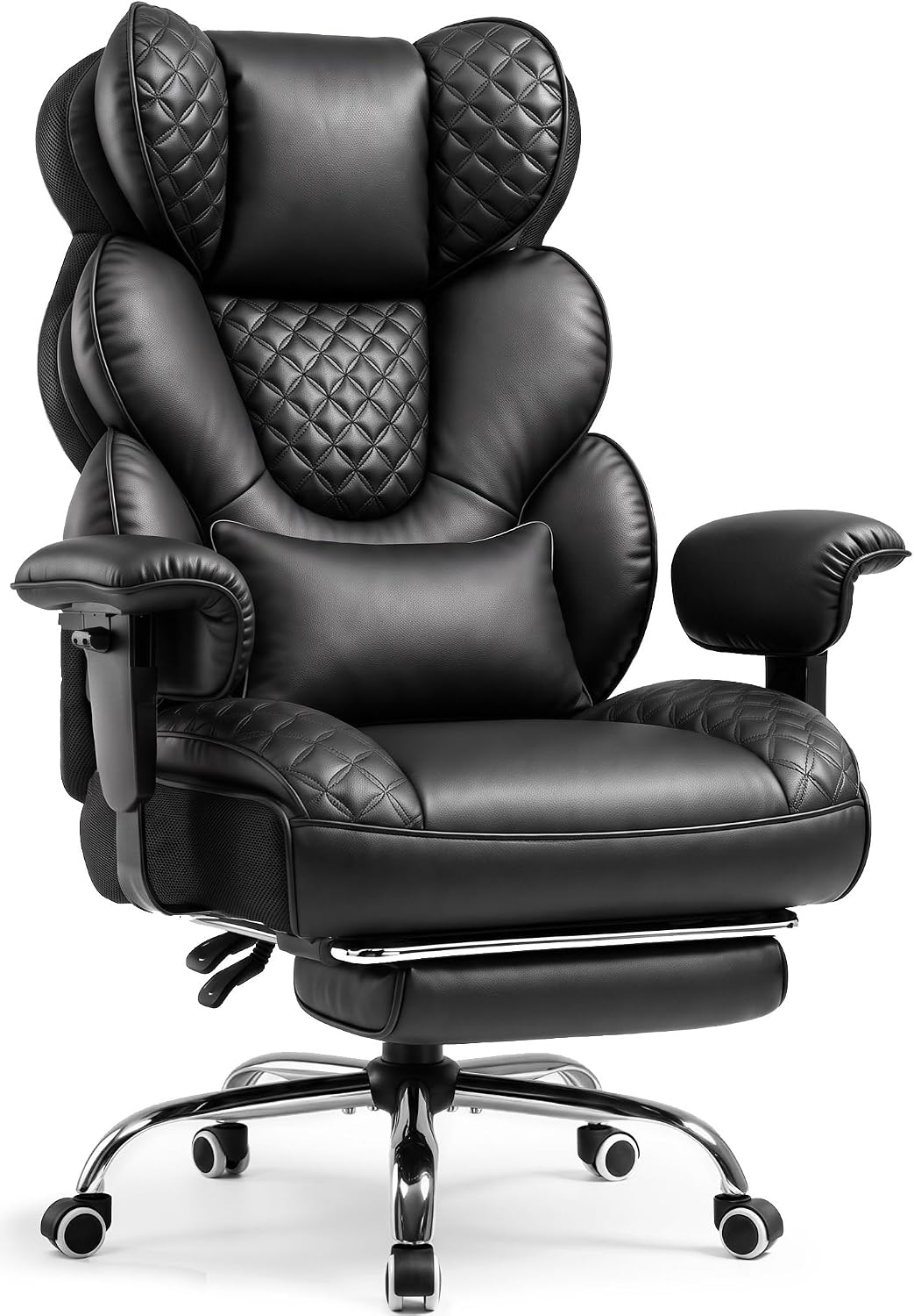 Detalle de GTPOFFICE DMY-CH910 Big and Tall Executive Office Chair with Recline