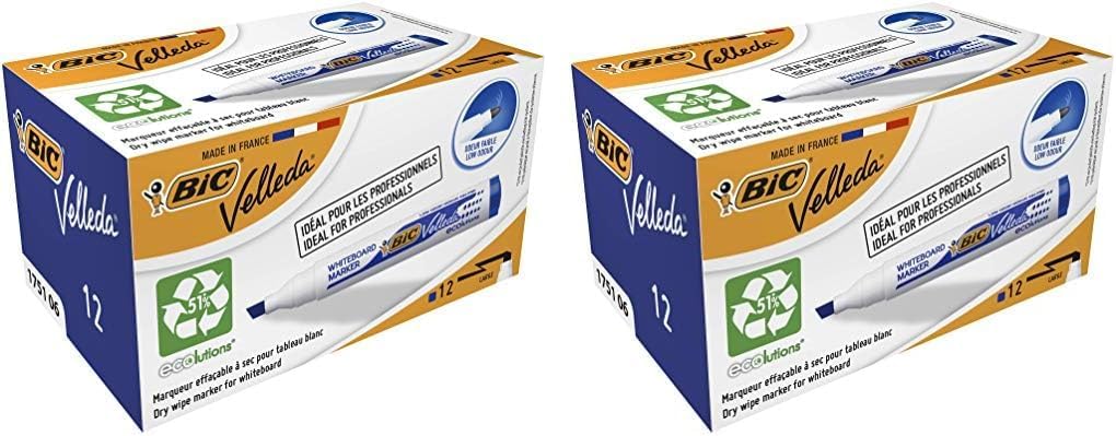 Thumbnail 5 de BIC Velleda 1751 ECOlutions rotuladores de pizarra Negro 12 uds