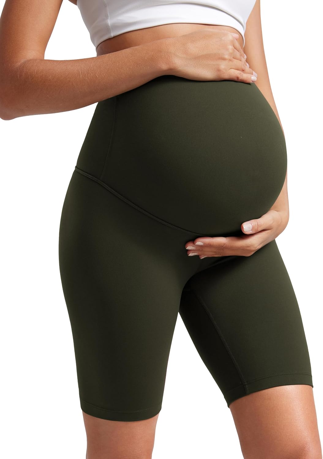 Detalle 1 de CRZ YOGA Butterluxe short de maternité pour le yoga (femmes), longueur 20 cm