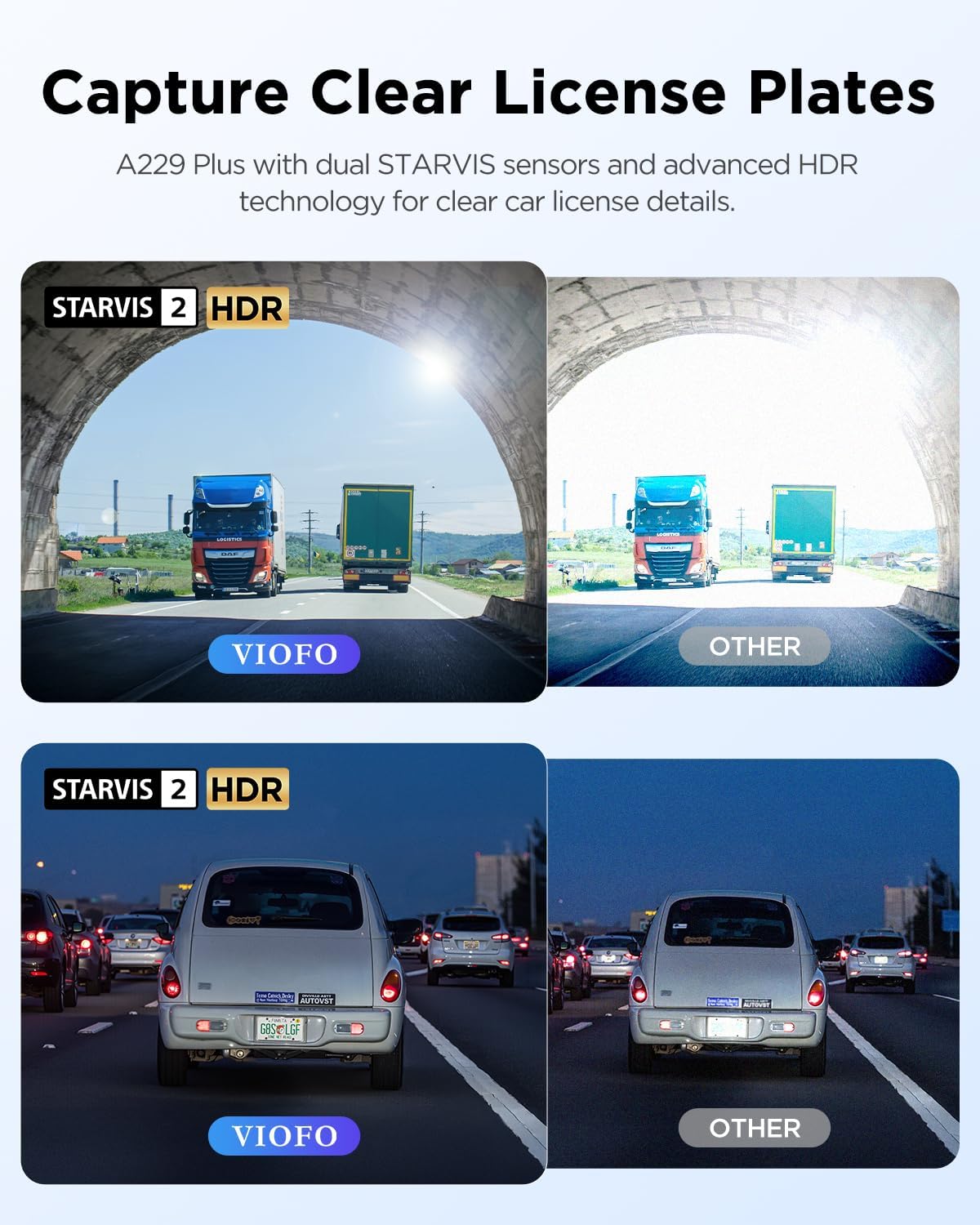 Thumbnail 3 de VIOFO A229 Plus 2-Channel Dash Cam, 1440p Front and Rear, HDR, 5GHz Wi-Fi