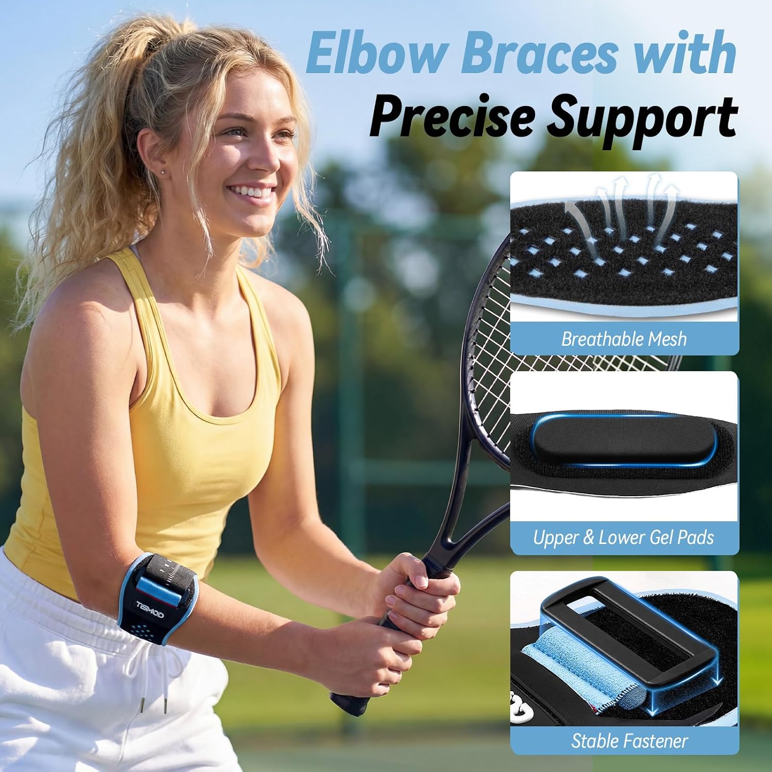 Thumbnail 1 de Tennis Elbow Brace with Dual Gel Pads