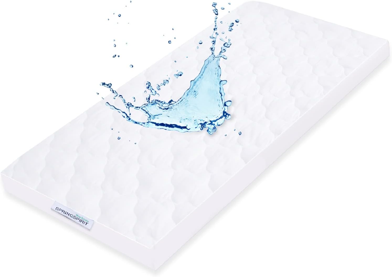 Detalle 2 de SPRINGSPIRIT Waterproof Travel Cot Mattress Protector (89x38cm)
