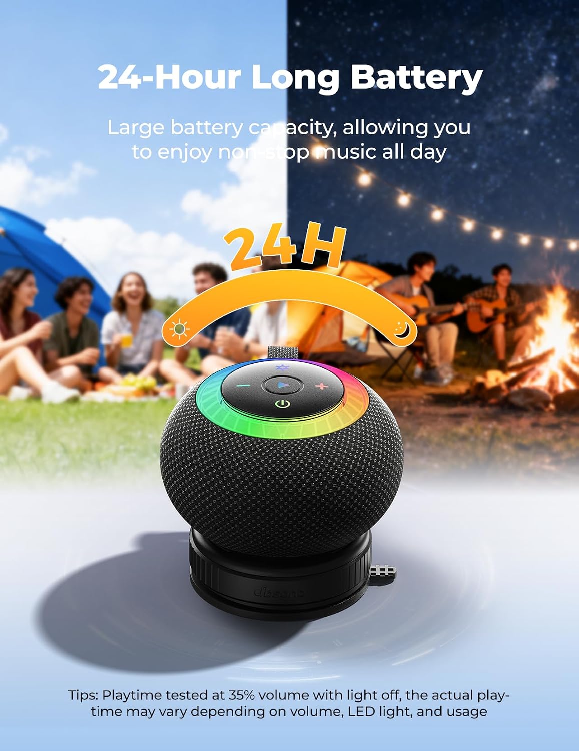 Detalle 1 de UOHHBOE Cassa Bluetooth Doccia Portatile 20W