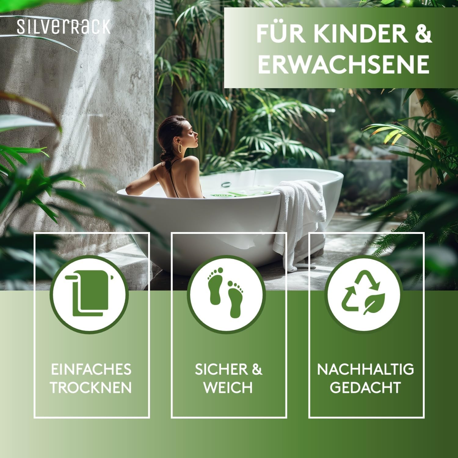Thumbnail 6 de SilverRack Tapis de bain 88 x 40 cm