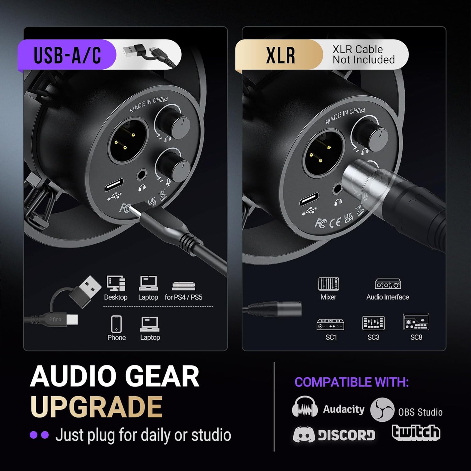 Thumbnail 5 de FIFINE AmpliTank K688 Dynamic Microphone: Versatile USB/XLR Studio Mic