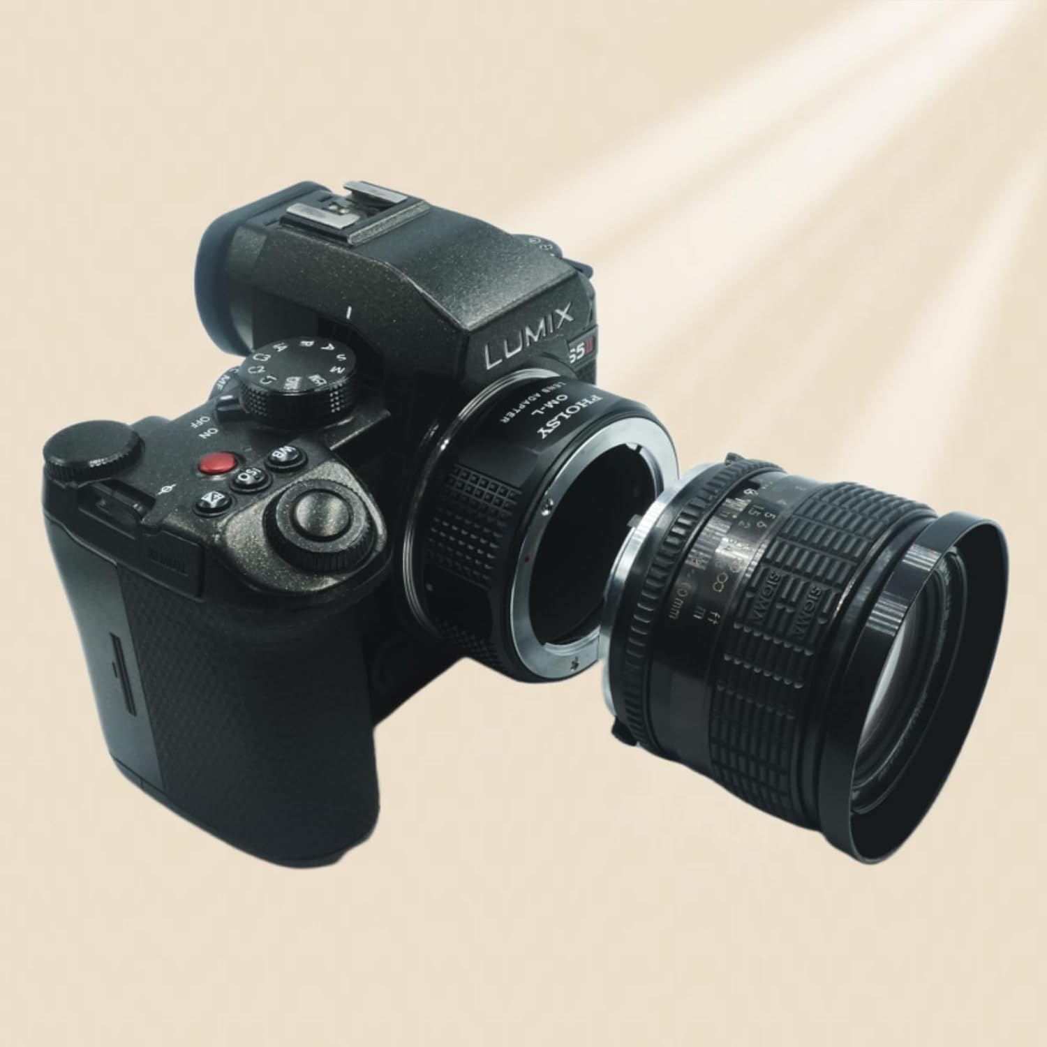 Detalle 2 de PHOLSY Objektivadapter OM auf L Mount – Konverter für Olympus Zuiko OM-Objektive an L-Mount Kameragehäusen