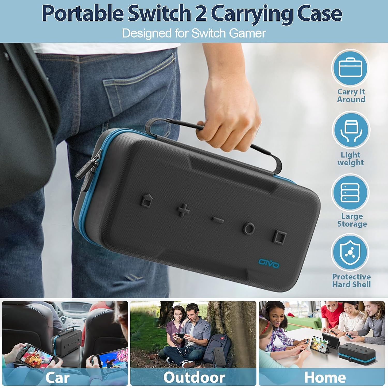 Thumbnail 6 de OIVO Carrying Case for 2025 Nintendo Switch (Switch 2) – Purple