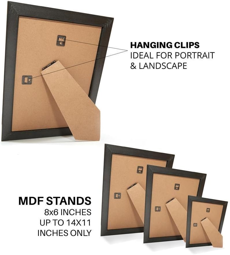 Thumbnail 2 de White A4 Ornate Shabby Chic Frame — Ready to Hang or Stand, MDF Backing, High Clarity Perspex