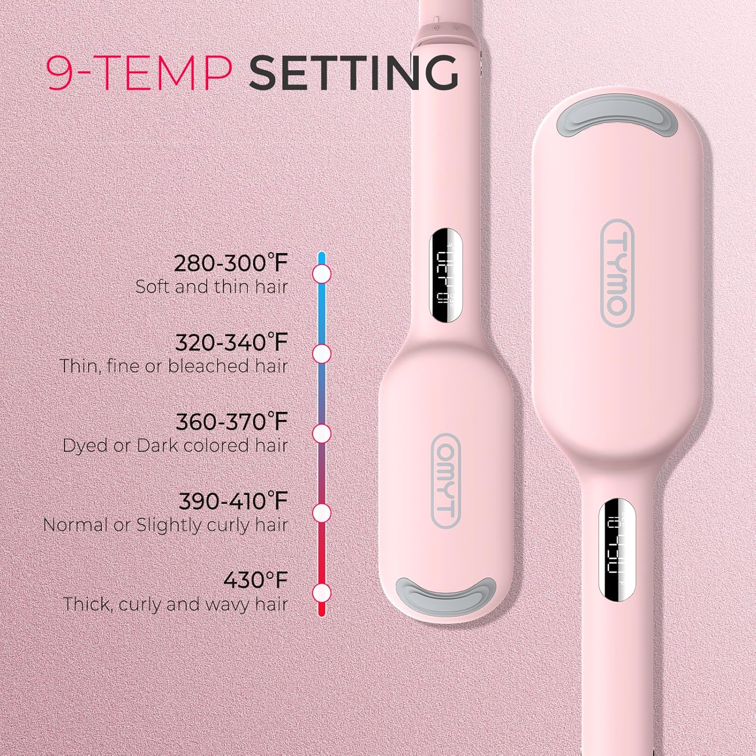 Thumbnail 6 de TYMO ROVY 32mm Hair Waver Crimper Ionic Wave Curler with Ceramic Tourmaline Barrel (Dual Voltage, Anti-Scald)