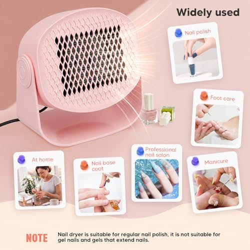 Detalle de VeftBltrem 600W Nail Dryer Machine: Fast, Flexible and Quiet for Home or Salon